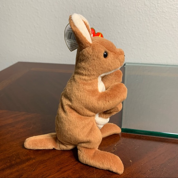 NWT 1996 TY Beanie Babies “Pouch” Kangaroo Stuffie - Picture 7 of 9